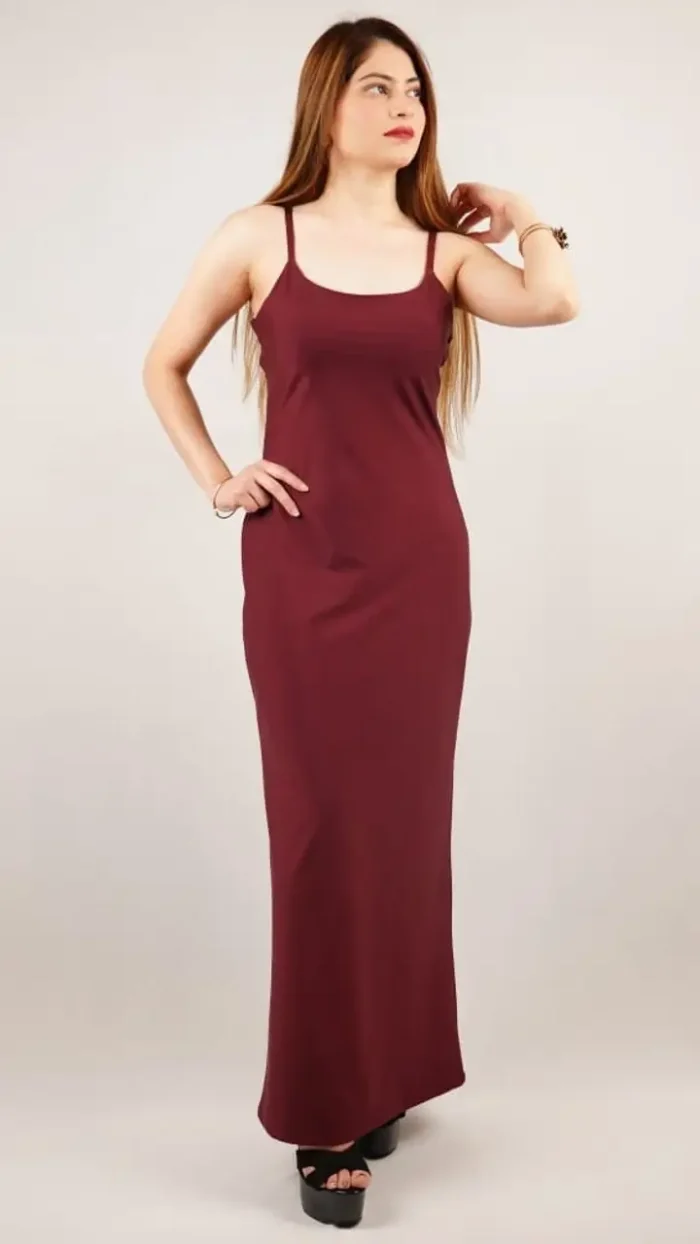 Women Maroon Maxi Dress for Women - Image 1